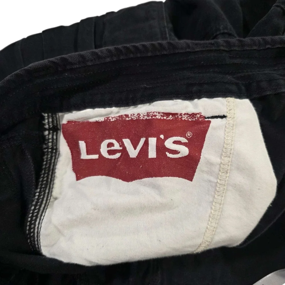 Levi's Mens Black Cargo Shorts 33 Waist Loose Fit Utility Pockets‎ Cotton Jorts